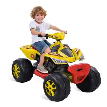 Quadriciclo Infantil Elétrico - 12V - Amarelo - Bandeirante