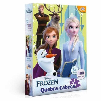 Quebra-Cabeça - 100 Peças - Disney - Frozen - Toyster. 