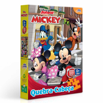 Quebra-Cabeça - 100 Peças - Disney Junior - Mickey - Toyster