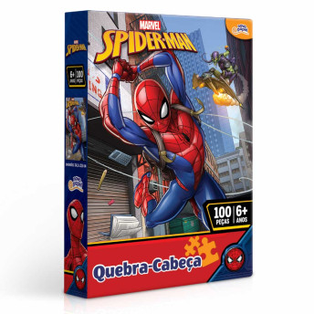 Quebra-Cabeça - 100 Peças - Marvel - Spiderman - Toyster