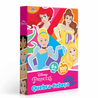 Quebra-Cabeça - 100 Peças - Princesas Disney - Toyster