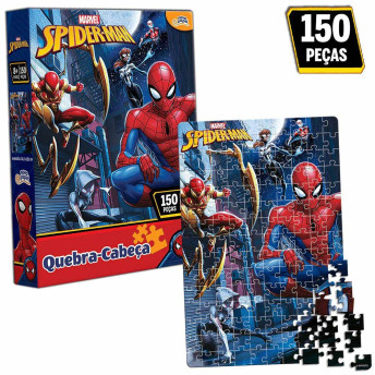 Quebra-Cabeça - 150 Peças - Marvel - Spiderman - Toyster