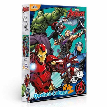 Quebra-Cabeça - 200 Peças - Marvel - Avengers - Toyster