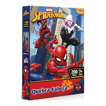 Quebra-Cabeça - 200 Peças - Marvel - Spiderman - Toyster