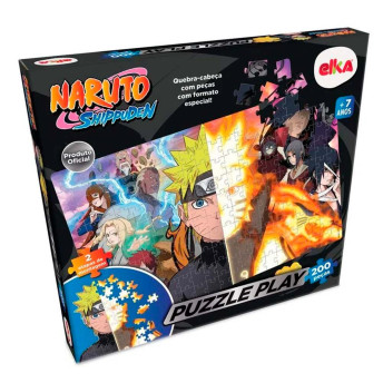 Quebra-Cabeça - 200 Peças - Puzzle Play - Naruto Shippuden - Elka