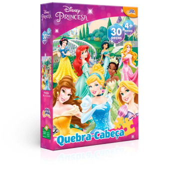 Quebra-Cabeça - 30 Peças - Princesas Disney - Toyster