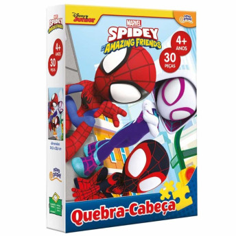 Quebra-Cabeça - 30 Peças - Spidey and His Amazing Friends - Toyster