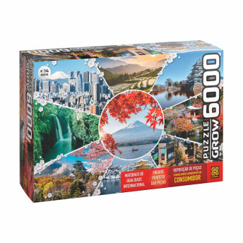 Quebra-Cabeça - Puzzle - 6000 peças - Paisagens do Japão - Grow