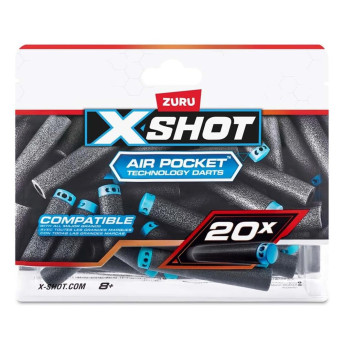 Refil de Dardos - X-Shot Air Pocket - 20 Dardos - Candide