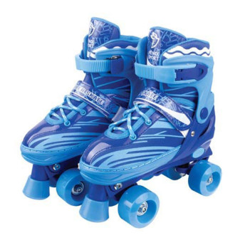 Patins Roller Skate 4 Rodas Ajustável Tam 38 à 41 Azul - Fênix