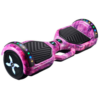 Skate Elétrico - Hoverboard Flash - Galáxia Rosa - DM Toys