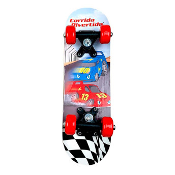 Skate Infantil - Corrida Divertida - DM Radical - 45 cm - DM Toys