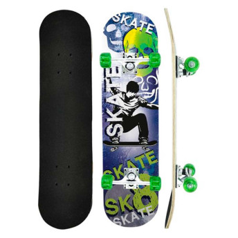 Skate Infantil Profissional - Caveira - DM Radical - DM Toys