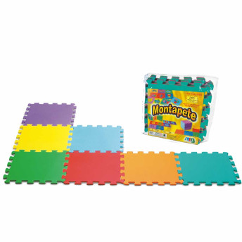 Tapete EVA Infantil - Montapete - Liso - 18 Placas - 33 x 33 cm - Nig Brinquedos