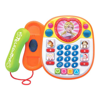 Telefone Divertido - Luzes e Sons - Colorido - 24 Funções - DM Toys