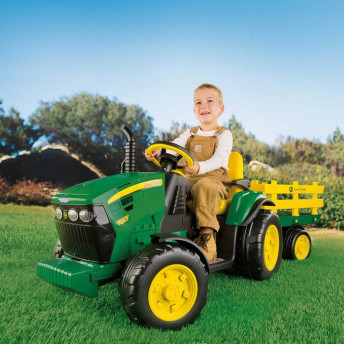 Trator Elétrico Infantil com Caçamba - John Deere - 12v - Peg-Pérego