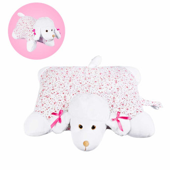 Travesseiro para Bebê - Pelúcia - Cachorrinha Poodle - Anjos Baby