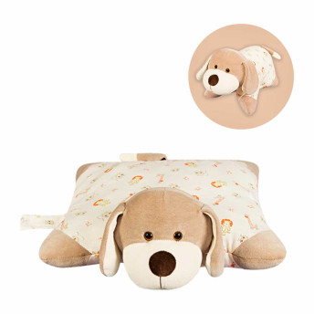 Travesseiro para Bebê - Pelúcia - Cachorrinho Caca - Anjos Baby