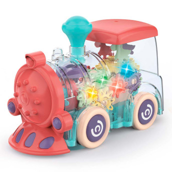 Trenzinho Bate e Volta - Color - Vermelho - DM Toys