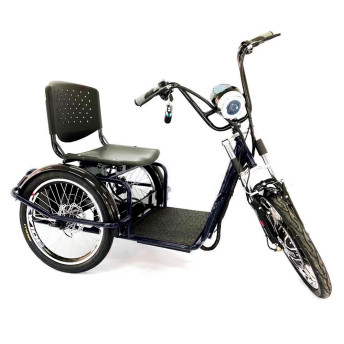 Triciclo Elétrico - Village PAM - 800w Lithium - Preto - Plug and Move