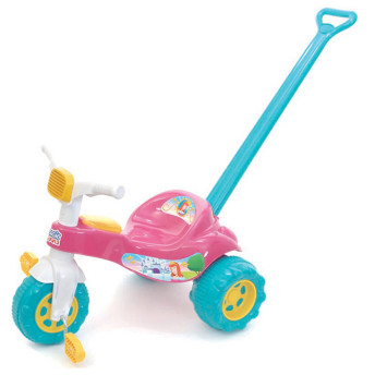 Triciclo Infantil com Haste - Tico-Tico Princesa - Magic Toys