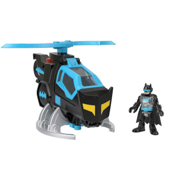 Veículo e Boneco - DC Super Friends - Batman Bat-Helicóptero - Imaginext