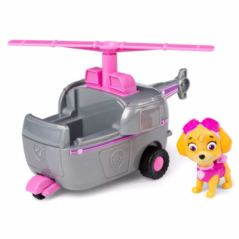 Veículo com Figura - Patrulha Canina - Helicóptero - Skye - Sunny Brinquedos