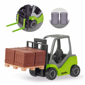 Veículo Roda Livre - Agille Working Empilhadeira - Verde - Usual Brinquedos