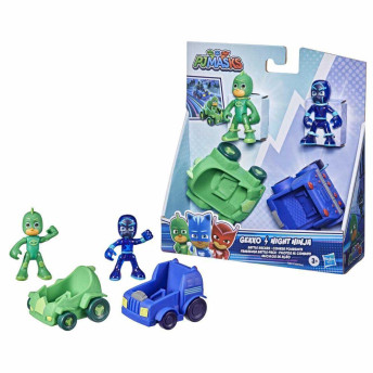 Veículos de Ação e Bonecos - PJ Masks - Batalha - Lagartixo x Ninja Noturno - Hasbro