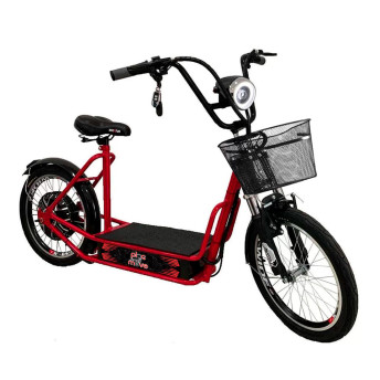 Patinete Elétrico - Sco PAM - Cestinha - 800w 48v - Vermelho - Plug and Move