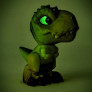 Figura Articulada - Jurassic World - Mini Baby Dinos - T-Rex Preto - Pupee