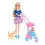 Boneca Articulada - 30cm - Dream Doll - Taking My Pets to Ride - Loira - Candide