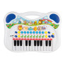Piano e Teclado Musical Infantil Animal - Azul - Braskit