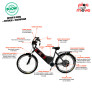 Bicicleta Elétrica - Street PAM - 800w 48v Lithium - Preta - Plug and Move