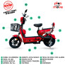 Bicicleta Elétrica - Classic II PAM - 500w 48v 13Ah Lithium - Vermelha - Plug and Move