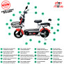 Bicicleta Elétrica - Easy PAM - 500w Lithium - Vermelha - Plug and Move