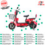 Bicicleta Elétrica - New Classic Easy PAM - 500w - Vermelha - Plug and Move