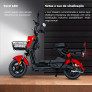 Bicicleta Elétrica - PAM14 1000w 60v Lithium - Vermelha - Plug and Move