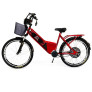 Bicicleta Elétrica - Street PAM - Cestinha - 800w 48v Lithium - Vermelha - Plug and Move