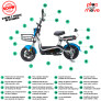 Bicicleta Elétrica - Super Sport Easy PAM - 500w - Azul - Plug and Move