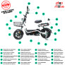 Bicicleta Elétrica - Super Sport Easy PAM - 500w - Branca - Plug and Move