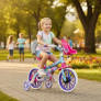 Bicicleta Infantil com Rodinhas - Aro 12 - Barbie - Nathor