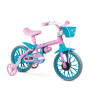 Bicicleta Infantil com Rodinhas - Aro 12 - Charm Rosa - Nathor