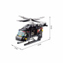 Blocos de Montar - Polícia - Helicóptero de Combate - 219 pcs - Multikids
