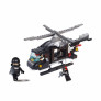 Blocos de Montar - Polícia - Helicóptero de Combate - 219 pcs - Multikids