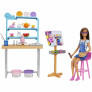 Boneca Articulada - Barbie Dia de Spa - Estúdio de Arte - 25 Peças - Mattel