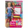 Boneca Articulada - Barbie Profissões - Professora de Artes - Loira - Mattel