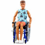Boneco Articulado - Ken - Barbie Fashionista - Cadeira de Rodas - 196 - Mattel