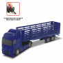 Caminhão Boiadeiro - Transporte de Animais - Voyager - 40 cm - Azul - Roma