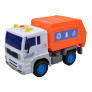 Caminhão de Fricção - Coleta de Lixo - Luz e Som - Laranja - DM Toys